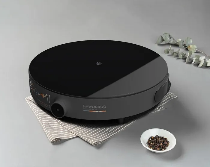 Mặt kính Ceramic của bếp từ đơn Hawonkoo CEH-101-I-GR 