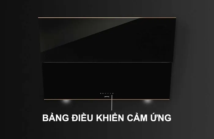 Bảng điều khiển của máy hút mùi treo tường Smeg 90cm KSVV90NRA
