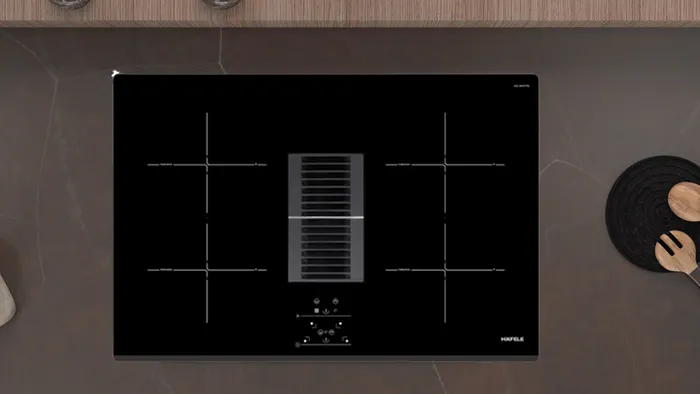Bếp từ kết hợp hút mùi Hafele HC-IHH77D - Đức có thiết kế sang trọng