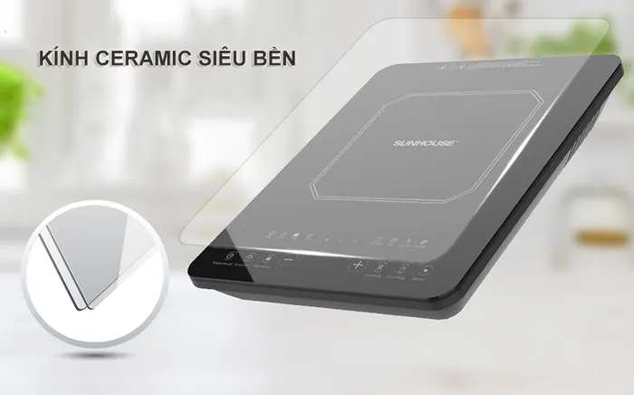 Mặt bếp kính Ceramic cường lực