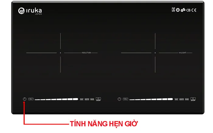 Bếp điện đôi Iruka I-26 có chế độ hẹn giờ