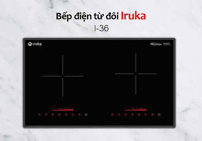 Bếp điện từ đôi Iruka I-36