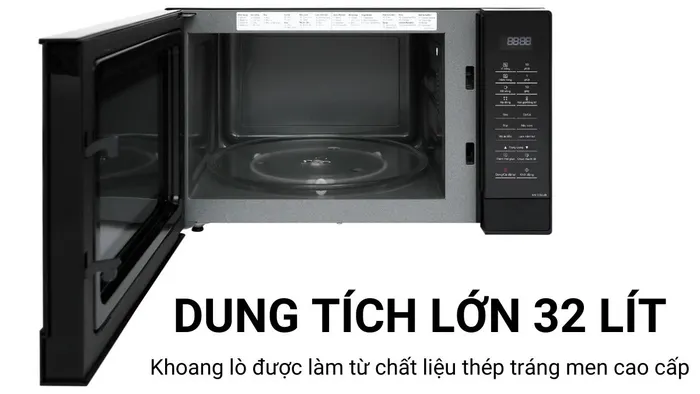 Panasonic NN-ST65JBYUE có dung tích lớn lên đến 32 lít