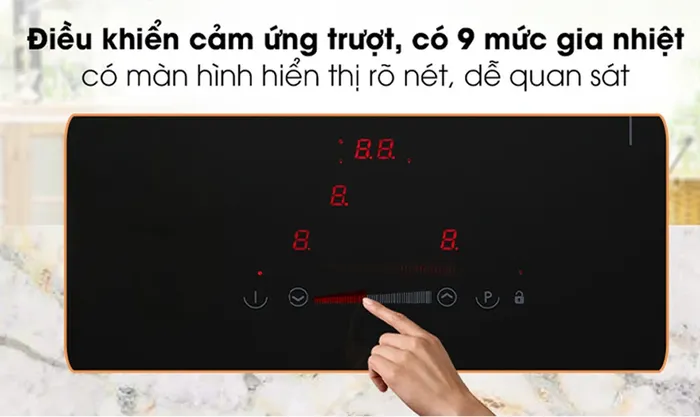 Bếp điện từ 3 vùng nấu Hafele HC-I603D điều khiển cảm ứng