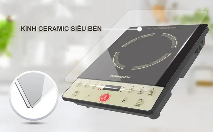 Mặt bếp bằng kính Ceramic