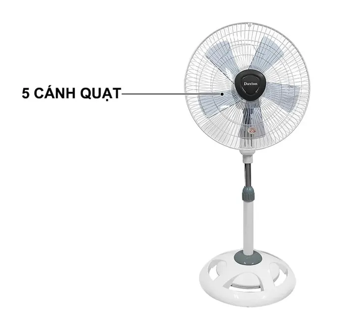 Quạt lửng Duxton B4 DFTS40-15LN gồm có 5 cánh