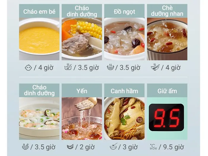 8 chức năng nấu
