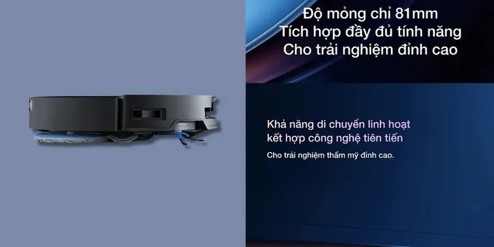 Thiết kế robot hút bụi lau nhà Ecovacs T50 OMNI