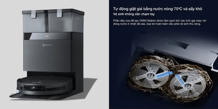 Trạm sạc robot hút bụi lau nhà Ecovacs T50 OMNI