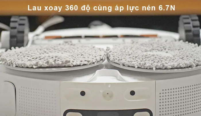 Robot hút bụi Dreame L10 Ultra có khả năng lau xoay 360 độ