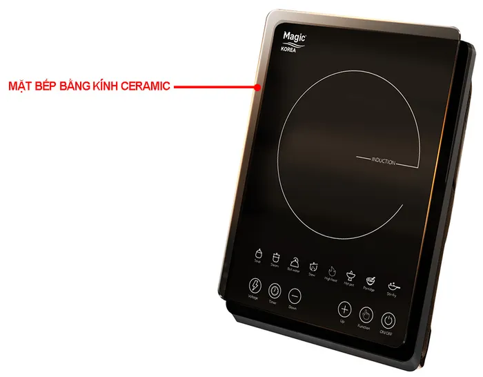 Mặt bếp điện từ Magic A-50 bằng kính Ceramic 