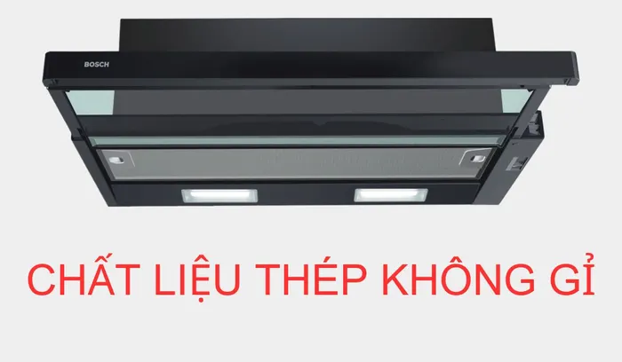 Máy hút mùi Bosch DFT93CA61B chất liệu thép không gỉ