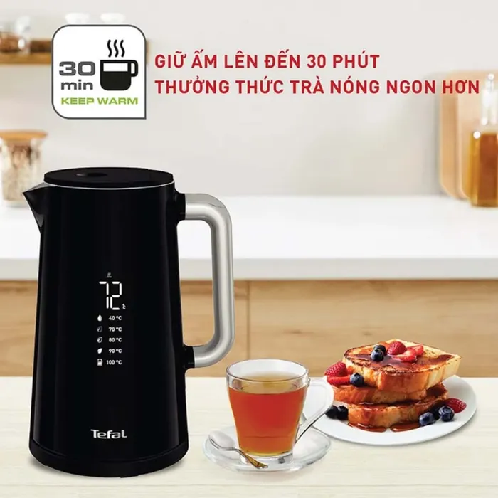 Bình đun Tefal Smart & Light KO850810 1.7 lít giữ ấm tốt
