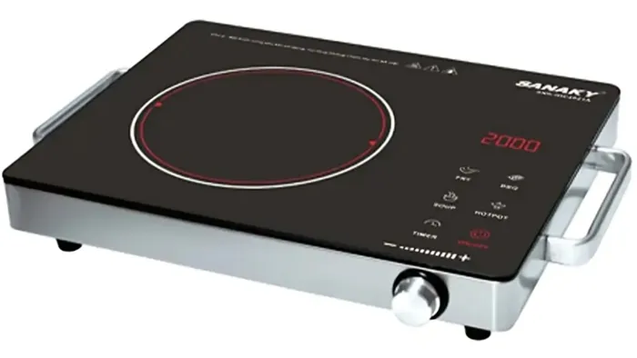 Bếp hồng ngoại đơn Sanaky SNK-IHC2021A sở hữu thiết kế tối giản và nhỏ gọn