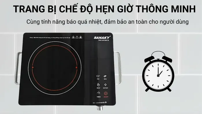 Sanaky SNK-IHC2021A trang bị chức năng hẹn giờ thông minh 