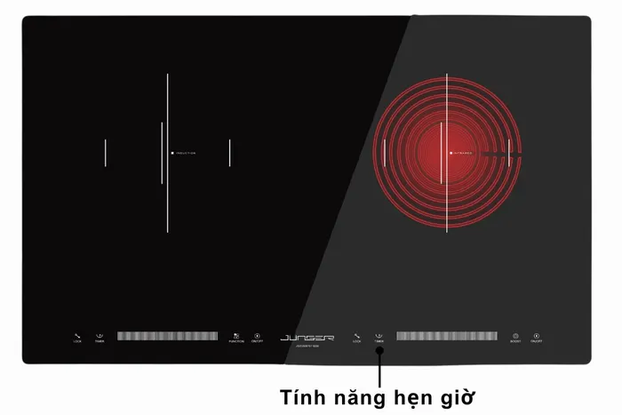 Phím hẹn giờ trên mặt bếp 