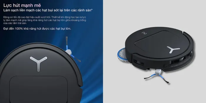 Lực hút Robot hút bụi lau nhà Ecovacs T50 OMNI