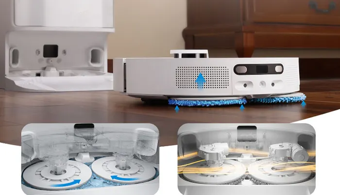 Dreame L10 Ultra có thể tự giặt sạch và làm khô giẻ lau