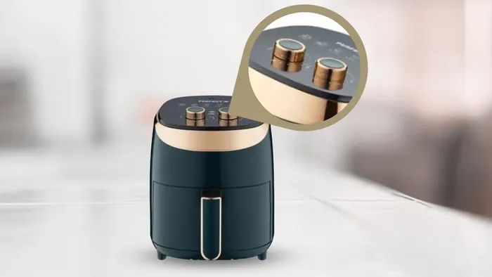 Nồi chiên không dầu Perfect PF-G03 được trang bị núm xoay điều khiển