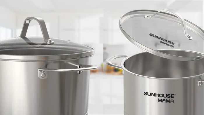 Sunhouse Mama SHG502 trang bị vung kính cường lực trong suốt