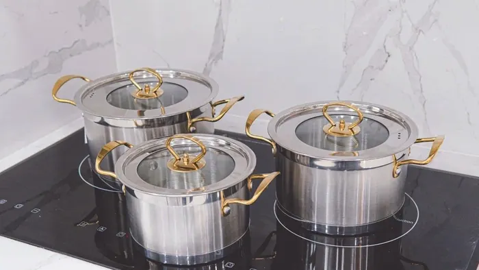 Bộ nồi Inox Camel sở hữu kiểu dáng hiện đại, đẹp mắt