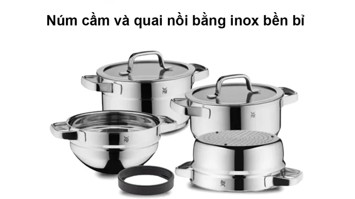 Bộ nồi Compact Cuisine WMF làm từ chất liệu bền bỉ