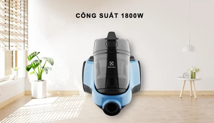 Máy Hút Bụi Electrolux EC31-2BB có công suất hoạt động 1800W