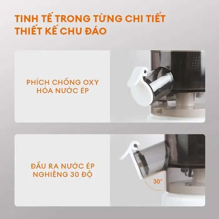 Máy ép chậm Gaabor FP1M-WH01A tiện ích đa dạng