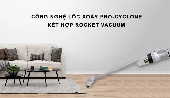 Máy Hút Bụi Shimono SVC1015 được tích hợp hai công nghệ hiện đại