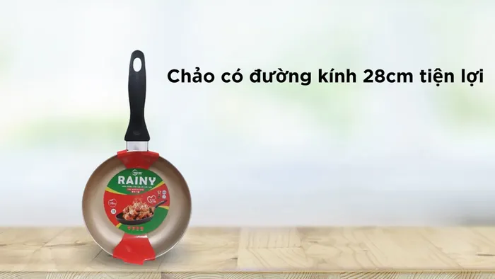 Chảo chống dính 28cm Rainy High-Class RNS28TT có đường kính 28cm