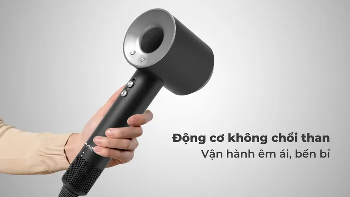 Động cơ không chổi than giúp máy sấy tóc Magic vận hành êm ái, bền bỉ