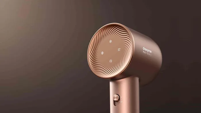 Đèn báo nhiệt độ tích hợp trên máy sấy tóc Dreame AHDA6-RS - Màu Rose