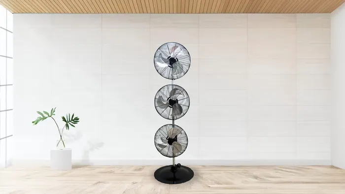 Quạt đứng 3 đầu Dasin DST-1845 thiết kế độc đáo