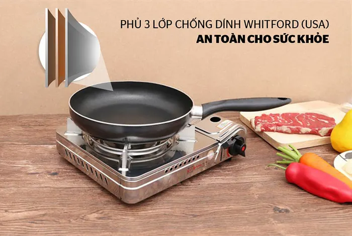 Sunhouse CT20 có bề mặt chống dính an toàn và dễ sử dụng