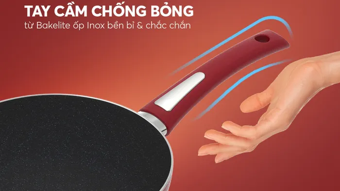 Elmich EL-7102Max Size 20cm có tay cầm bằng nhựa bakelite cách nhiệt