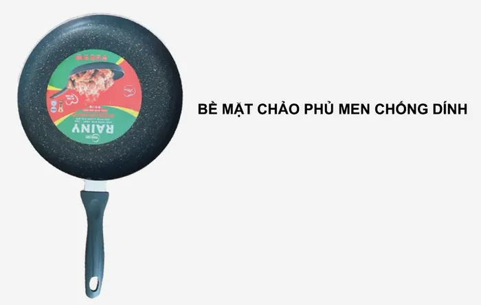 Chảo Rainy Veinstone RNT30TT 30cm phủ men chống dính vân đá cao cấp