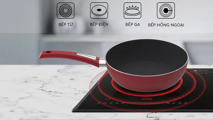 Elmich EL-7102Max Size 20cm sử dụng phù hợp với mọi loại bếp