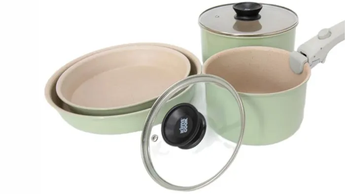 Bộ nồi chảo Easy Next KimsCook 07pcs có kích thước đa dạng tiện lợi