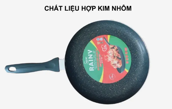 Chảo vân đá đáy từ 30cm Rainy Veinstone RNT30TT làm từ hợp kim nhôm