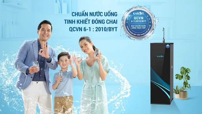 Máy lọc nước Karofi chuẩn nước uống tinh khiết đóng chai