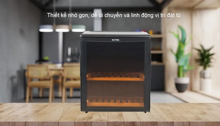 Thiết kế nhỏ gọn, dễ di chuyển và linh động vị trí đặt tủ