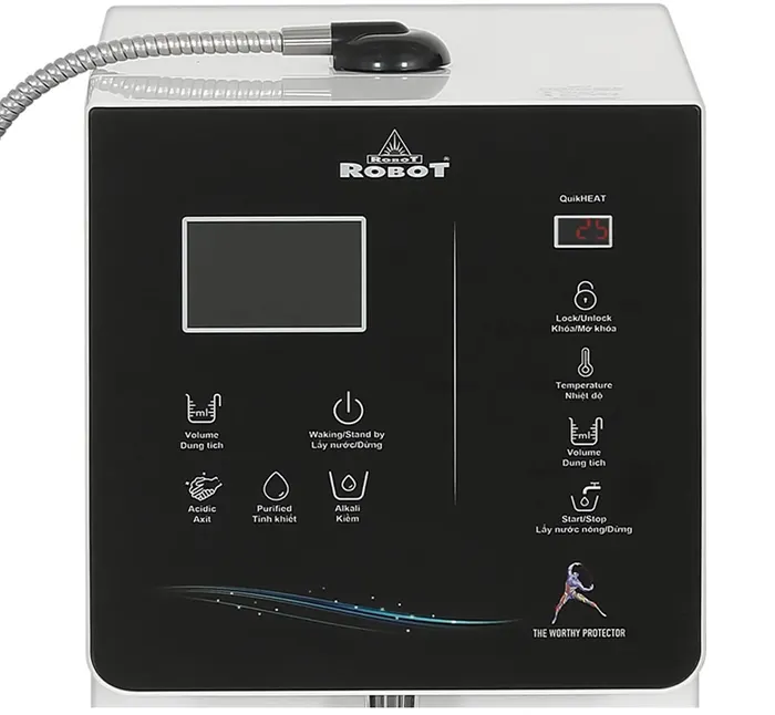 Bảng điều khiển cảm ứng của máy lọc nước điện giải  Robot IonQueen 117C