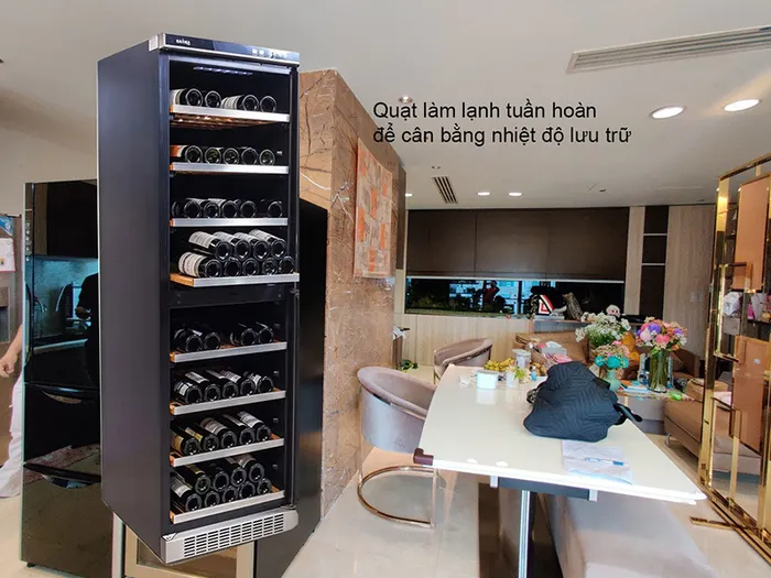 Quạt làm lạnh tuần hoàn để cân bằng nhiệt độ lưu trữ