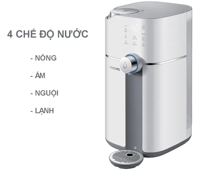 Máy lọc nước Philips ADD6910/74 cung cấp 4 chế độ nước