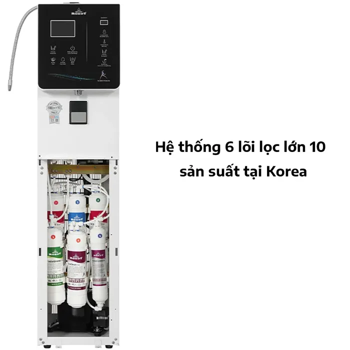 Robot IonKing 129C sử dụng hệ thống 6 lõi lọc lớn 10
