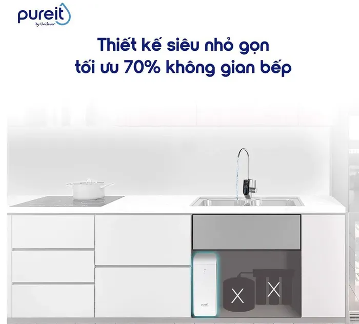 Máy lọc nước Unilever Pureit Delica UR5840 thiết kế nhỏ gọn