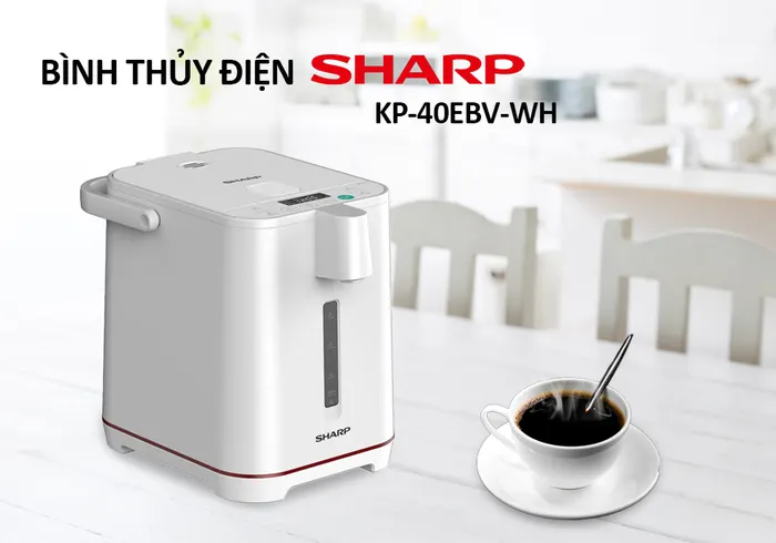 Bình thủy điện Sharp KP-40EBV-WH 4 Lít