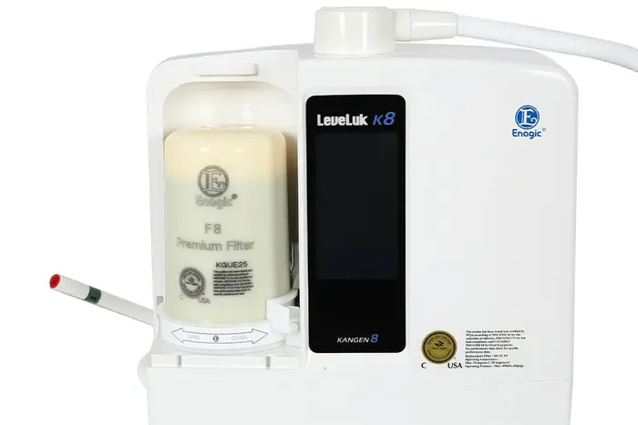 Máy lọc nước điện giải ion kiềm Kangen LeveLuk K8 tích hợp 8 tấm điện cực