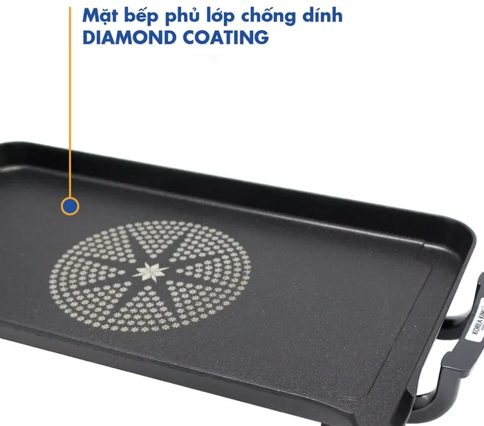 Mặt vỉ nướng điện Korea King KGS-253 có phủ chống dính