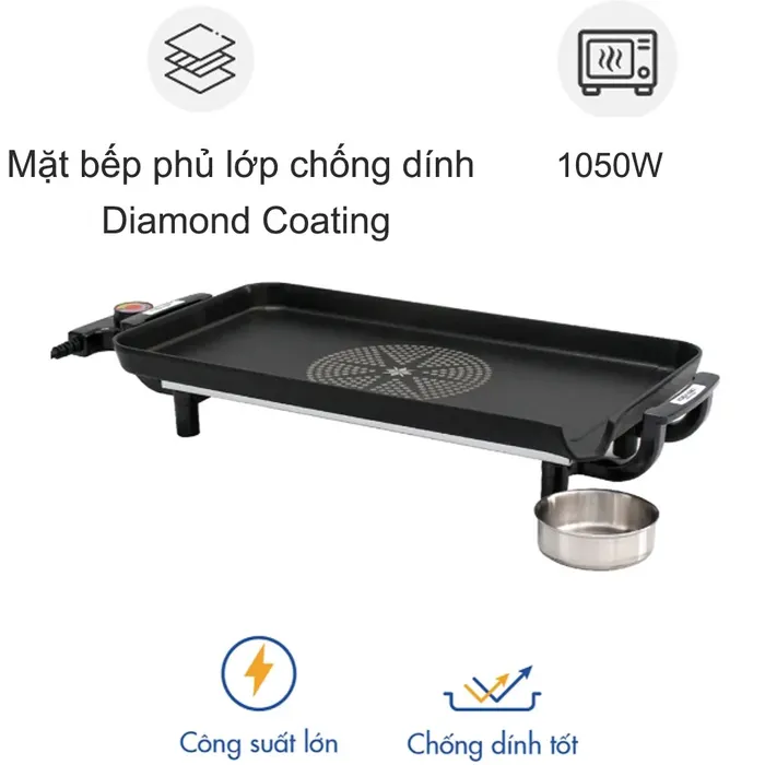 Vỉ nướng điện Korea King KGS-253 chất liệu cao cấp 